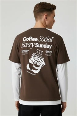 Jack & Jones Jorcoffee Tee SS Choco